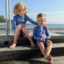 Petit Crabe Cotton & Linen Sydney UV LS Swim Shirt - Nordic 22 Petit Crabe Cotton & Linen Sydney UV LS Swim Shirt - Nordic