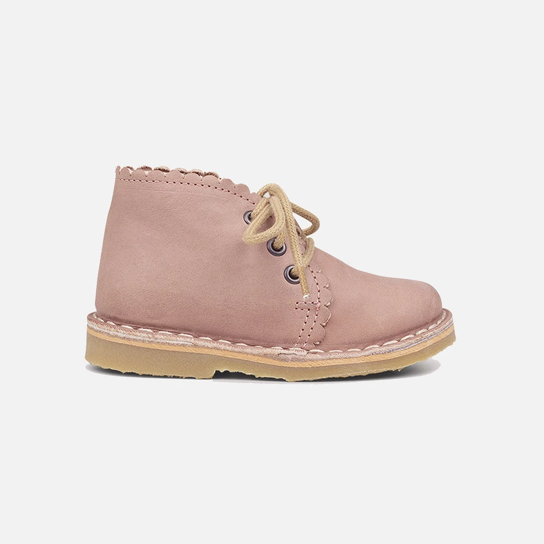 Petit Nord Scallop Desert Boots - Old Rose 4 Petit Nord Scallop Desert Boots - Old Rose