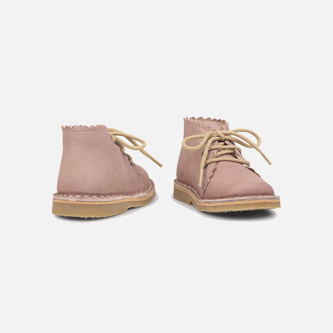 Petit Nord Scallop Desert Boots - Old Rose 8 Petit Nord Scallop Desert Boots - Old Rose