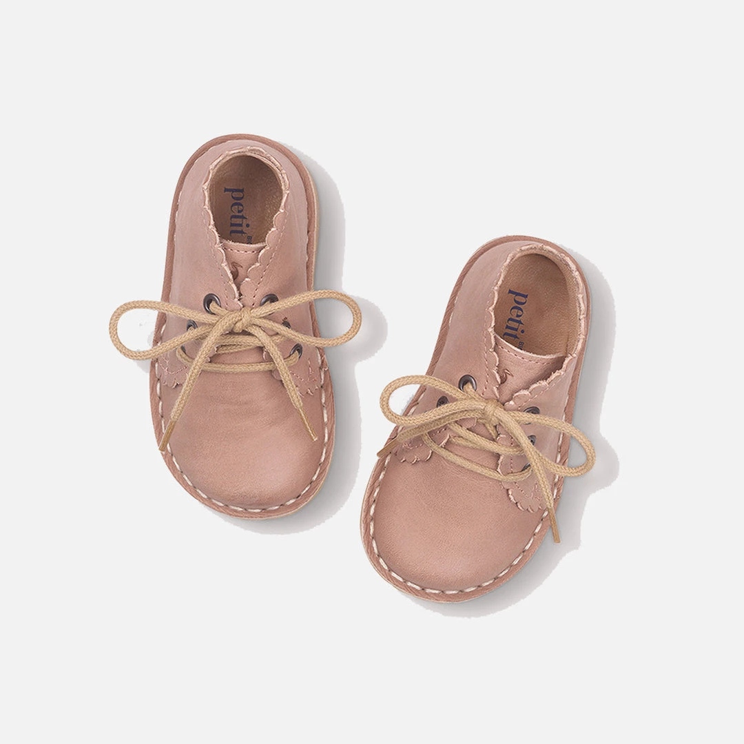 Petit Nord Scallop Desert Boots - Old Rose 6 Petit Nord Scallop Desert Boots - Old Rose