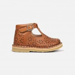 Petit Nord T-Bar Windmill Shoes - Cognac