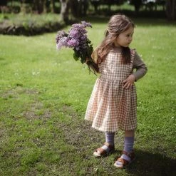 Petit Nord Crossover Scallop Windmill Sandals - Cognac