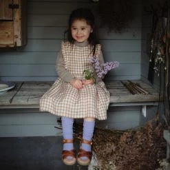 Petit Nord Crossover Scallop Windmill Sandals - Cognac