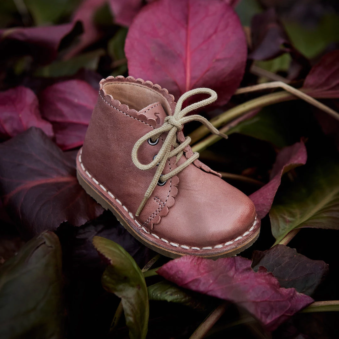 Petit Nord Scallop Desert Boots - Old Rose 5 Petit Nord Scallop Desert Boots - Old Rose