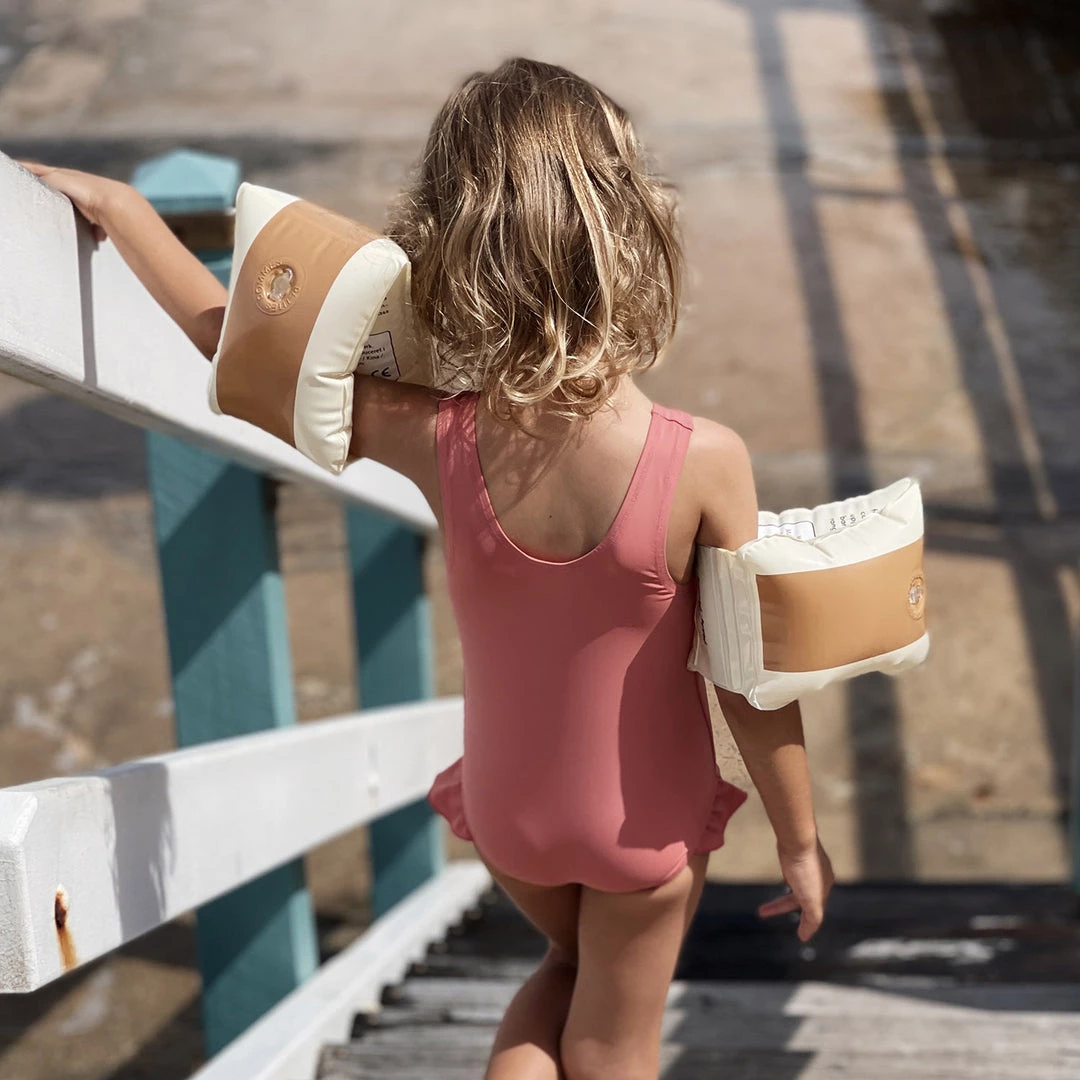 Petites Pommes Cotton & Linen Alex Inflatable Armbands - Dolce 5 Petites Pommes Cotton & Linen Alex Inflatable Armbands - Dolce