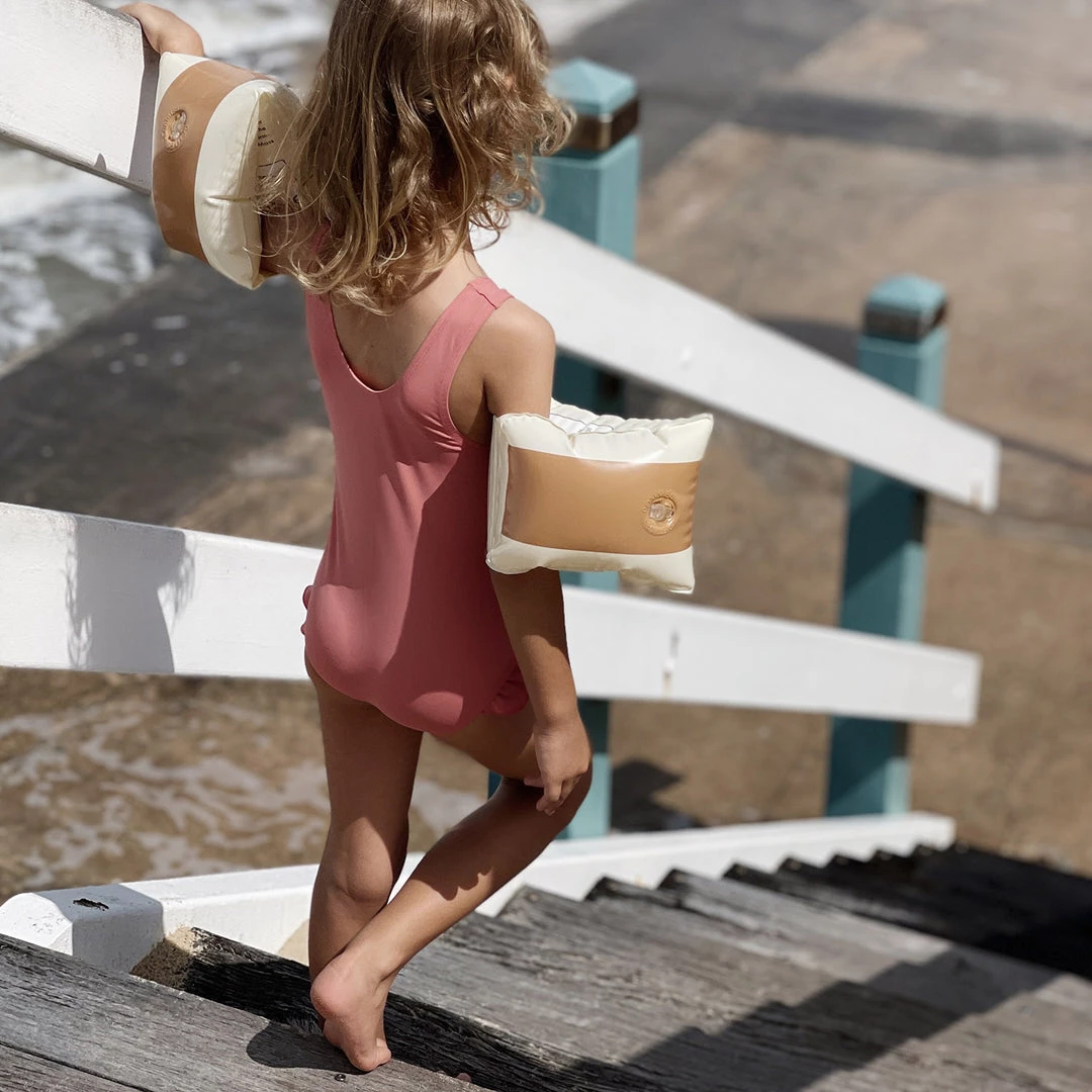 Petites Pommes Cotton & Linen Alex Inflatable Armbands - Dolce 3 Petites Pommes Cotton & Linen Alex Inflatable Armbands - Dolce