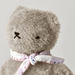 Polka Dot Club Baby Gifts Handmade Mohair Floppy Bear - Taupe