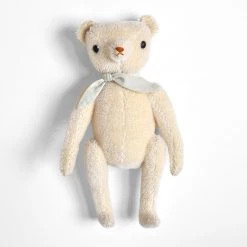Polka Dot Club Baby Gifts Handmade Classic Mohair Bear - Cream