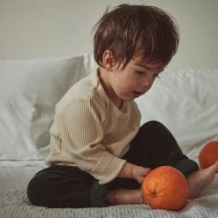 Poudre Organic Cotton & Linen Organic Cotton Velour Cannelle Pants - Forest Green