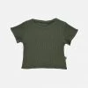 Poudre Organic SALE Organic Cotton Rib Orgeat SS Tee - Forest Green