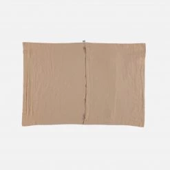 Poudre Organic Home & Baby Care Organic Cotton Tamaris Pillow Case - Maple Sugar - Various Sizes