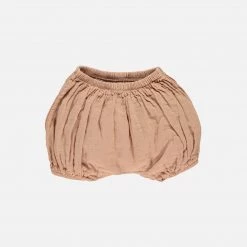 Poudre Organic Cotton & Linen Organic Cotton Verveine Bloomers - Maple Sugar