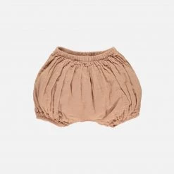 Poudre Organic Cotton & Linen Organic Cotton Verveine Bloomers - Maple Sugar