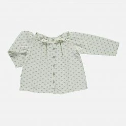 Poudre Organic Organic Cotton Charme LS Blouse - Hors-Saison Indian Tan