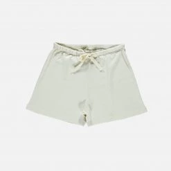 Poudre Organic SALE Women's Organic Cotton Pointelle Shorts - Almond Milk