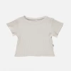 Poudre Organic Organic Cotton Rib Orgeat SS Tee - Almond Milk SALE 1 Poudre Organic Organic Cotton Rib Orgeat SS Tee - Almond Milk SALE