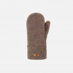 Pure Pure Kids Wool Organic Merino Wool Fleece Mittens - Hazelnut