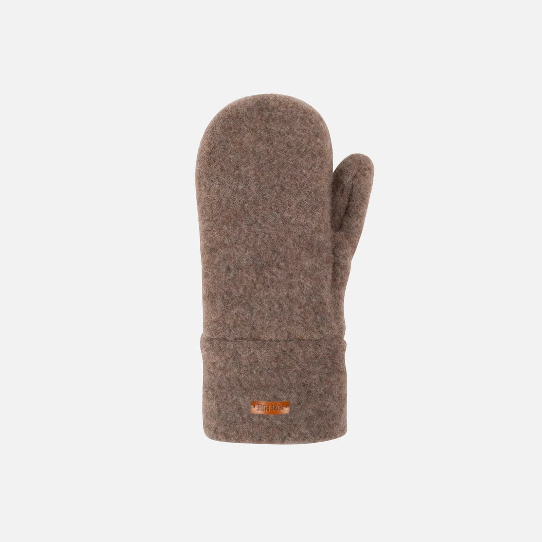 Pure Pure Kids Wool Organic Merino Wool Fleece Mittens - Hazelnut 3 Pure Pure Kids Wool Organic Merino Wool Fleece Mittens - Hazelnut