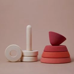 Raduga Grëz Handmade Wooden Stacking Tower - Amanita Toys