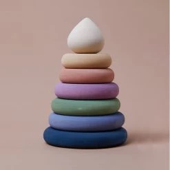 Raduga Grëz Handmade Wooden Stacking Tower - Pastel II Toys