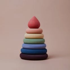 Raduga Grëz Handmade Wooden Stacking Tower - Rainbow Toys