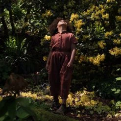 Red Creek Kids SALE Linen Short Sleeve Work Shirt - Spice