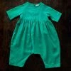 Red Creek Kids Linen Raglan Jumpsuit - Grass 1 Red Creek Kids Linen Raglan Jumpsuit - Grass