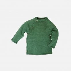 Reiff Tops & Sweaters Organic Merino Wool Wrap Cardigan - Sage