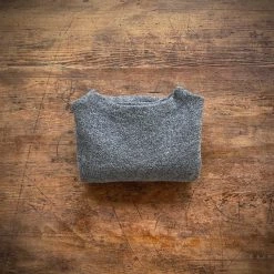 Reiff Women's Organic Merino Wool Crepe Sweater - Slate