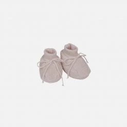 Selana Organic Merino Wool Booties - Beige Baby Wool