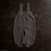 Selana Baby Wool Organic Merino Wool Dungarees - Chocolate