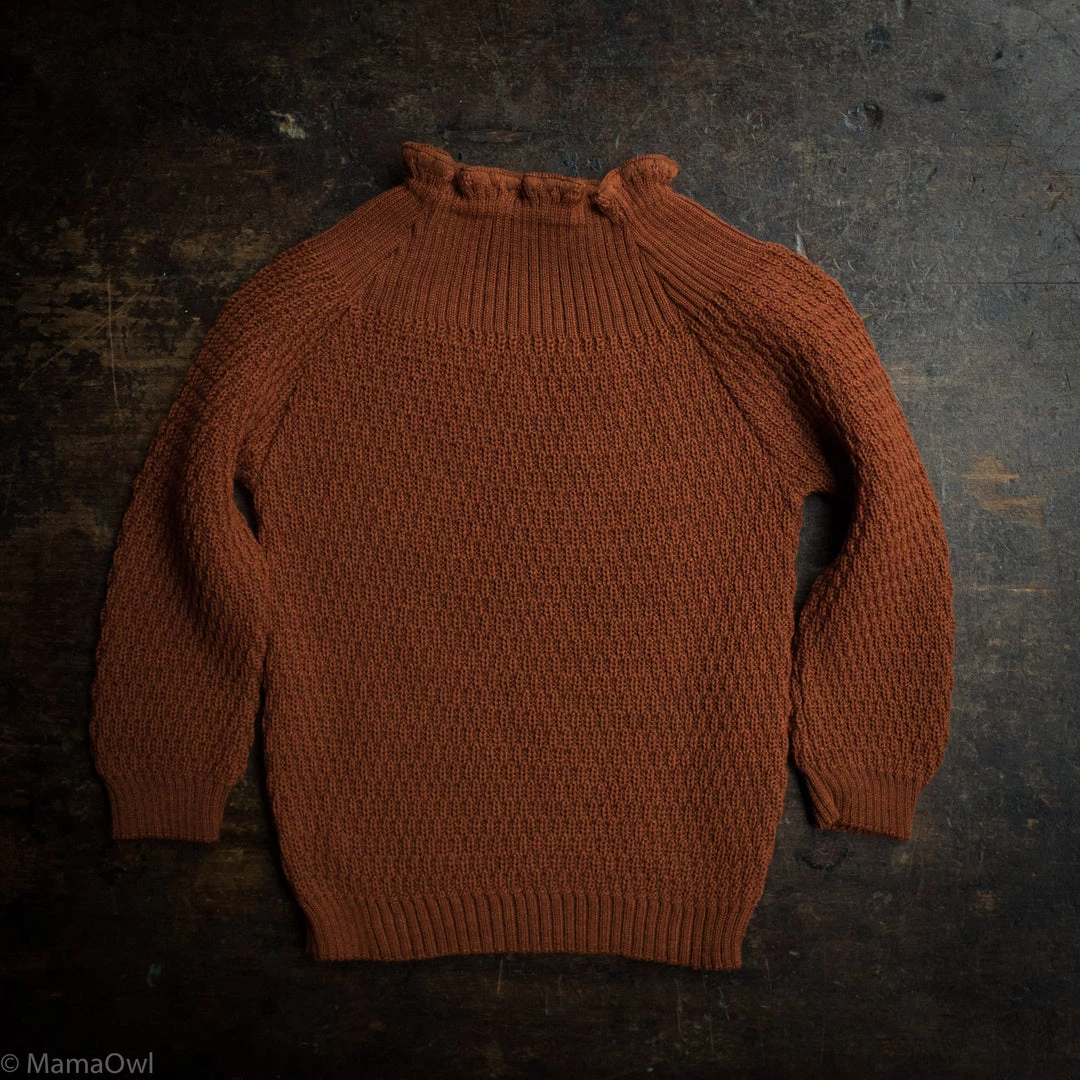 Selana Kids Organic Merino Wool Sweater - Copper 3 Selana Kids Organic Merino Wool Sweater - Copper