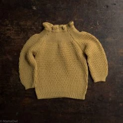 Selana Organic Merino Wool Sweater - Gold