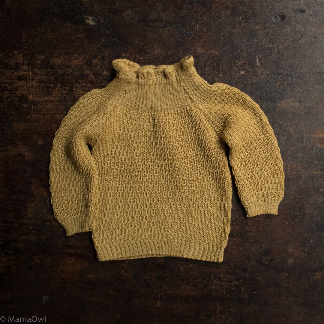 Selana Organic Merino Wool Sweater - Gold 3 Selana Organic Merino Wool Sweater - Gold