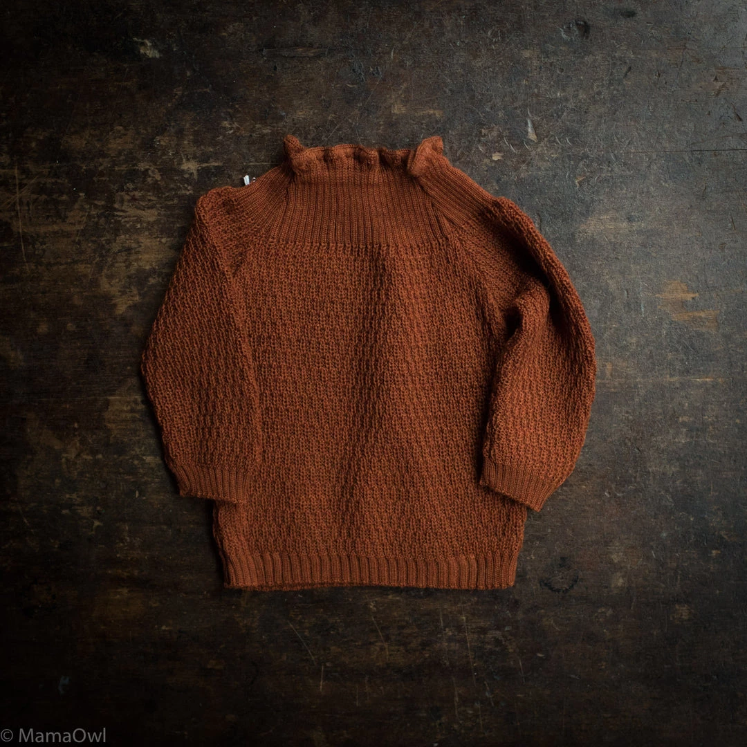 Selana Organic Merino Wool Sweater - Copper 3 Selana Organic Merino Wool Sweater - Copper