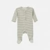 Serendipity Organics SALE Organic Cotton Newborn Rib Babysuit - Sage/Off White 1 Serendipity Organics SALE Organic Cotton Newborn Rib Babysuit - Sage/Off White