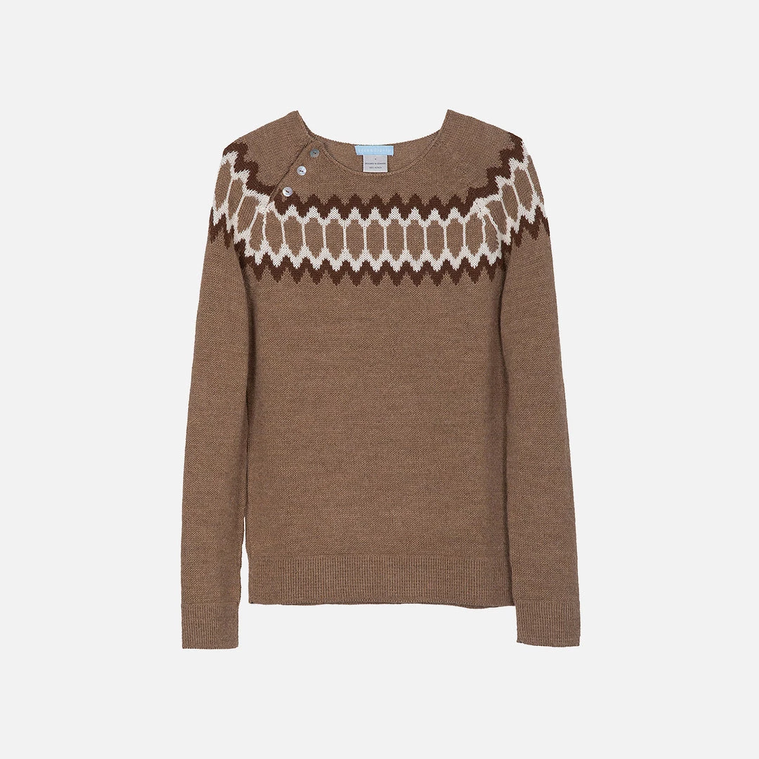 Serendipity Organics Outlet Women’s Alpaca Semi Hand Knitted Raglan Sweater - Cashew 4 Serendipity Organics Outlet Women’s Alpaca Semi Hand Knitted Raglan Sweater - Cashew