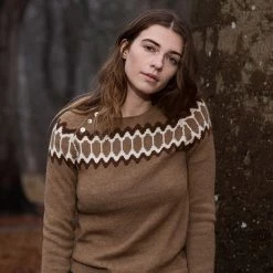 Serendipity Organics Outlet Women’s Alpaca Semi Hand Knitted Raglan Sweater - Cashew 7 Serendipity Organics Outlet Women’s Alpaca Semi Hand Knitted Raglan Sweater - Cashew