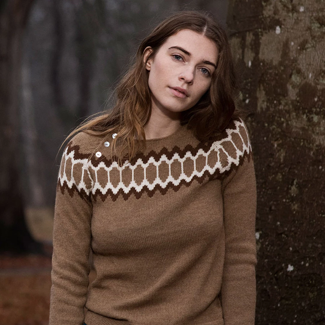 Serendipity Organics Outlet Women’s Alpaca Semi Hand Knitted Raglan Sweater - Cashew 5 Serendipity Organics Outlet Women’s Alpaca Semi Hand Knitted Raglan Sweater - Cashew