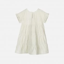 Serendipity Organics Organic Cotton Flair Dress - Laurel Stripe