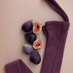 Silly Silas Cotton & Linen Cotton Rib Footless Tights With Braces - Fig Melange 11 Silly Silas Cotton & Linen Cotton Rib Footless Tights With Braces - Fig Melange