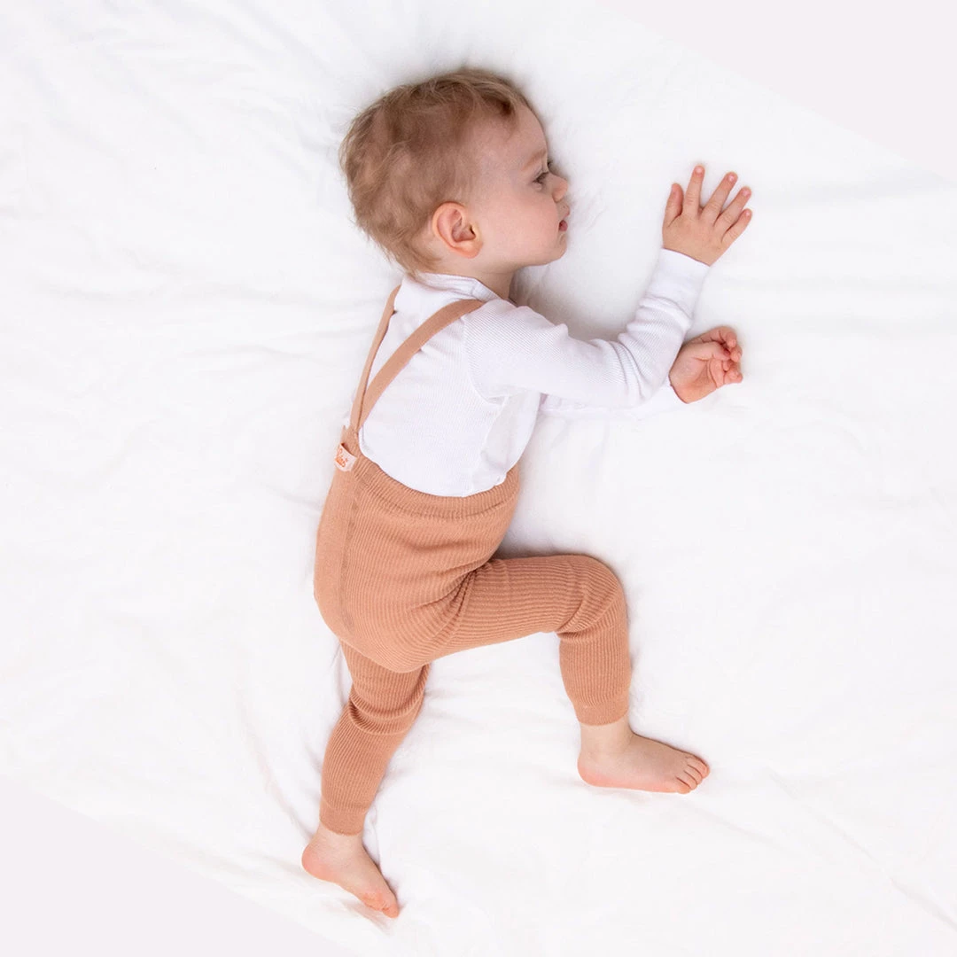 Silly Silas Cotton Rib Footless Tights With Braces - Light Brown/Blush Cotton & Linen 14 Silly Silas Cotton Rib Footless Tights With Braces - Light Brown/Blush Cotton & Linen