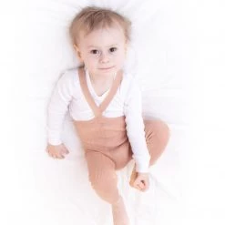 Silly Silas Cotton Rib Footless Tights With Braces - Light Brown/Blush Cotton & Linen 27 Silly Silas Cotton Rib Footless Tights With Braces - Light Brown/Blush Cotton & Linen