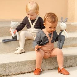 Silly Silas Cotton Rib Footless Tights With Braces - Light Brown/Blush Cotton & Linen 25 Silly Silas Cotton Rib Footless Tights With Braces - Light Brown/Blush Cotton & Linen