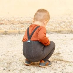 Silly Silas SALE Cotton Rib Footless Tights With Braces - Dark Grey 12 Silly Silas SALE Cotton Rib Footless Tights With Braces - Dark Grey