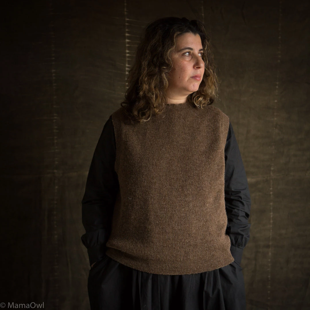 SISKIN SALE Women's Voe Shetland Wool Flock Slipover - Cacao 6 SISKIN SALE Women's Voe Shetland Wool Flock Slipover - Cacao