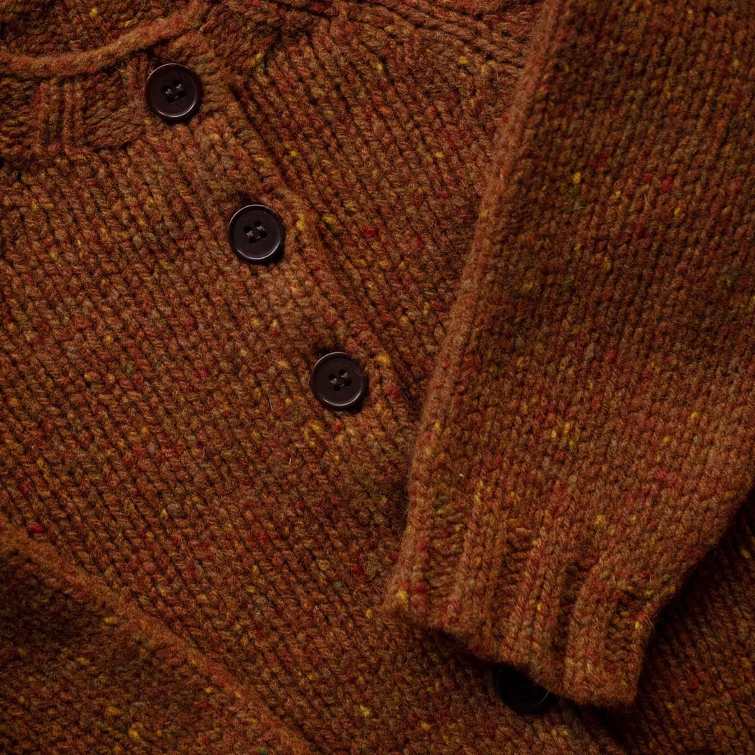 SISKIN Donegal Merino Wool Coast Cardigan - Cinnamon 4 SISKIN Donegal Merino Wool Coast Cardigan - Cinnamon
