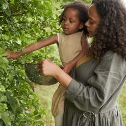 Matona Women's Linen Tilla Wrap Dress - Pine SALE 31 Matona Women's Linen Tilla Wrap Dress - Pine SALE