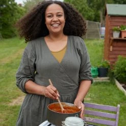 Matona Women's Linen Tilla Wrap Dress - Pine SALE 29 Matona Women's Linen Tilla Wrap Dress - Pine SALE