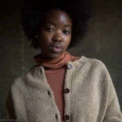 SISKIN Adults Women's Heritage Wool Coast Cardigan - Walnut